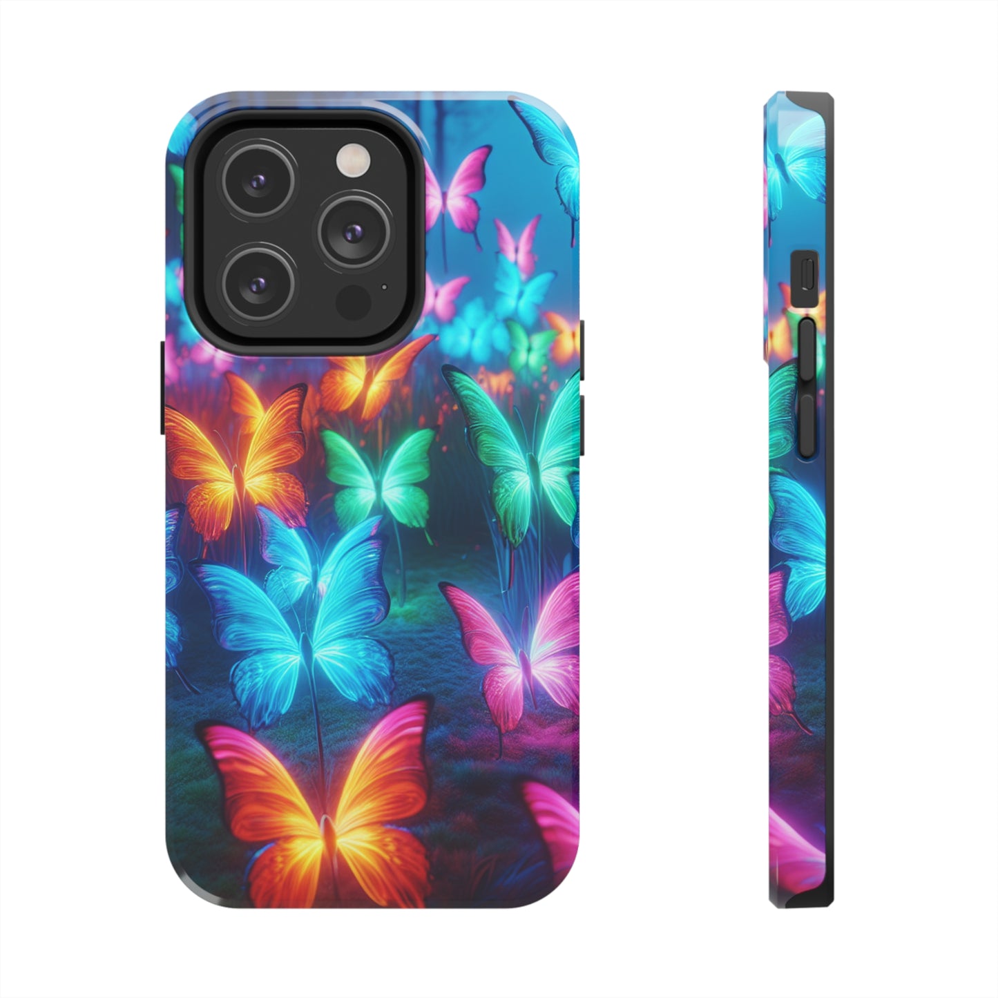 Neon Whispers. NEON Butterflies Tough Phone Case