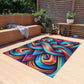 Interstellar Chromatopia. Infinity Patterns Outdoor Rug