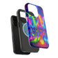 Neon Mystic Magicians Neon Unicorns Premium Art Magsafe Magnet Tough IPhone 13 14 15 Pro Plus Max and Mini in Matte and Glossy Phone cases