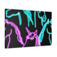 'Neon Unicorn Pod' NEON Unicorns Art Canvas