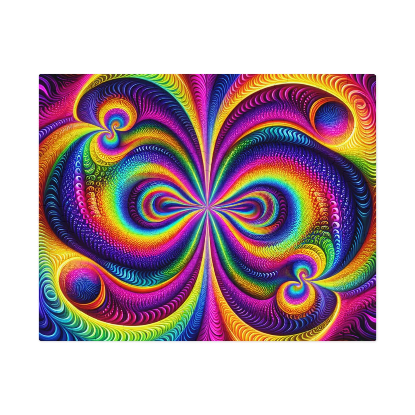 VibNeoInfinPaint - Neon Trippy Infinity Patterns Puzzle 30, 110, 252, and 1000 Pieces