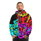 Neon Nighthoots. - NEON Owls AOP Hoodie