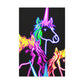 "Vibrant Neon Magic" NEON Unicorns Art Canvas
