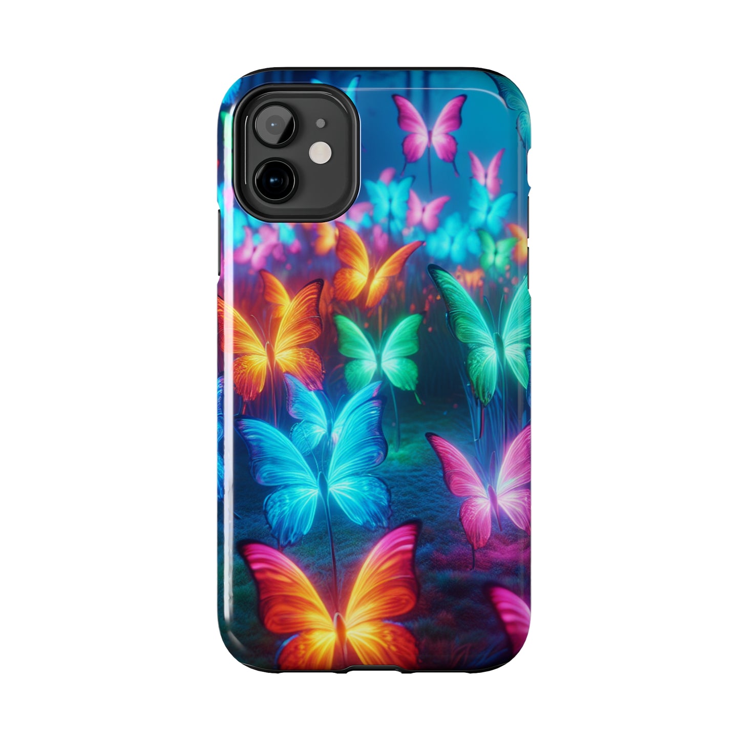 Neon Whispers. NEON Butterflies Tough Phone Case