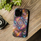 Cosmic Chromatic Mirage. Neon Trippy Infinity Patterns Premium Art Magsafe Magnet Tough IPhone 13 14 15 Pro Plus Max and Mini in Matte and Glossy Phone cases