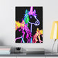 "Vibrant Neon Magic" NEON Unicorns Art Canvas