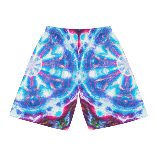 Clara da Vinci - Trippy Infinity Patterns Rave Shorts