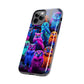 Neon Party of Owls NEON Owls Phone Case Iphone 7 8 9 10 11 12 13 14 Pro Max Mini Plus XR XS SE