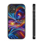 Neon Vortex. Infinity Patterns Art Polycarbonate Phone Case