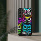 TDB Psychedelic Rave Owl Impact-Resistant Phone Case - Colorful Protection
