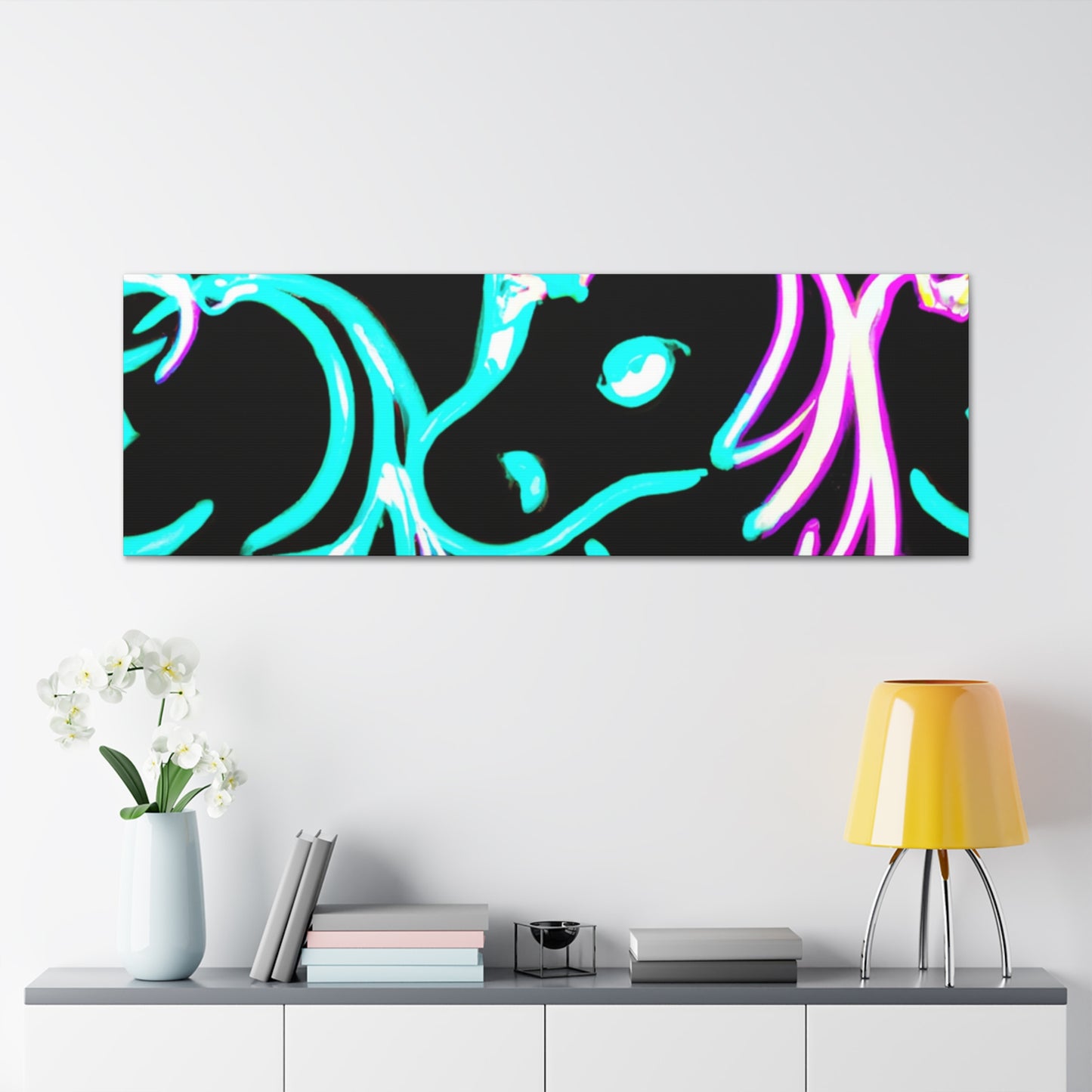 "Neon Unicorn Carnival" NEON Unicorns Art Canvas
