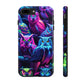 "Vivid Neon Nocturnal Symphony" NEON Owls Tough Phone Case