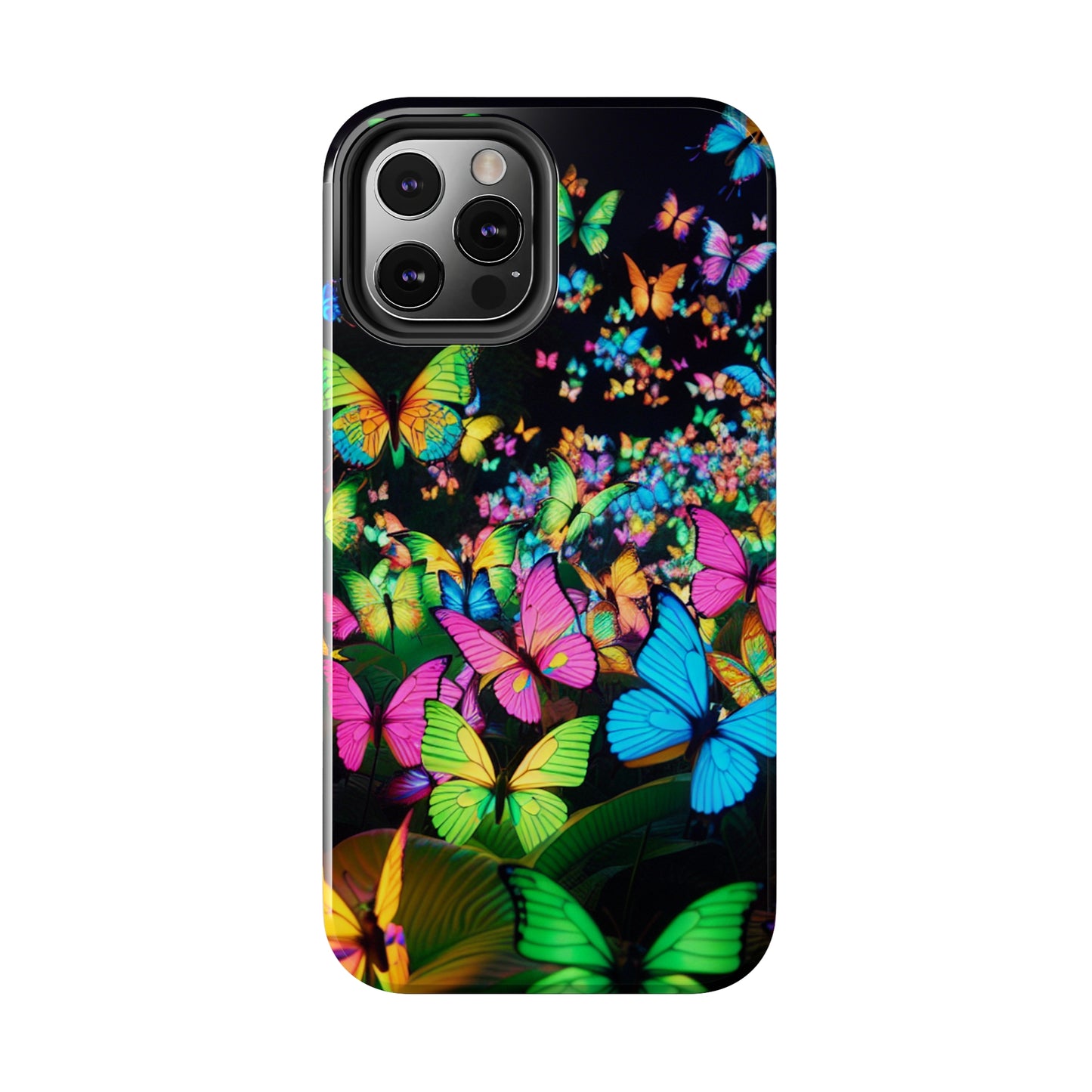 Neon Butterfly Congregation. NEON Butterflies Tough Phone Case
