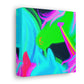 Neon Magical Joyride NEON Unicorns Art Canvas
