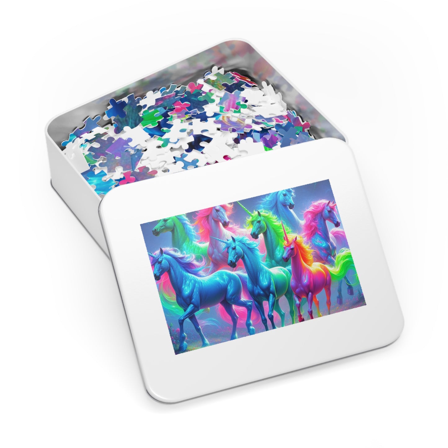 Nornicorns. - Neon Unicorns Puzzle
