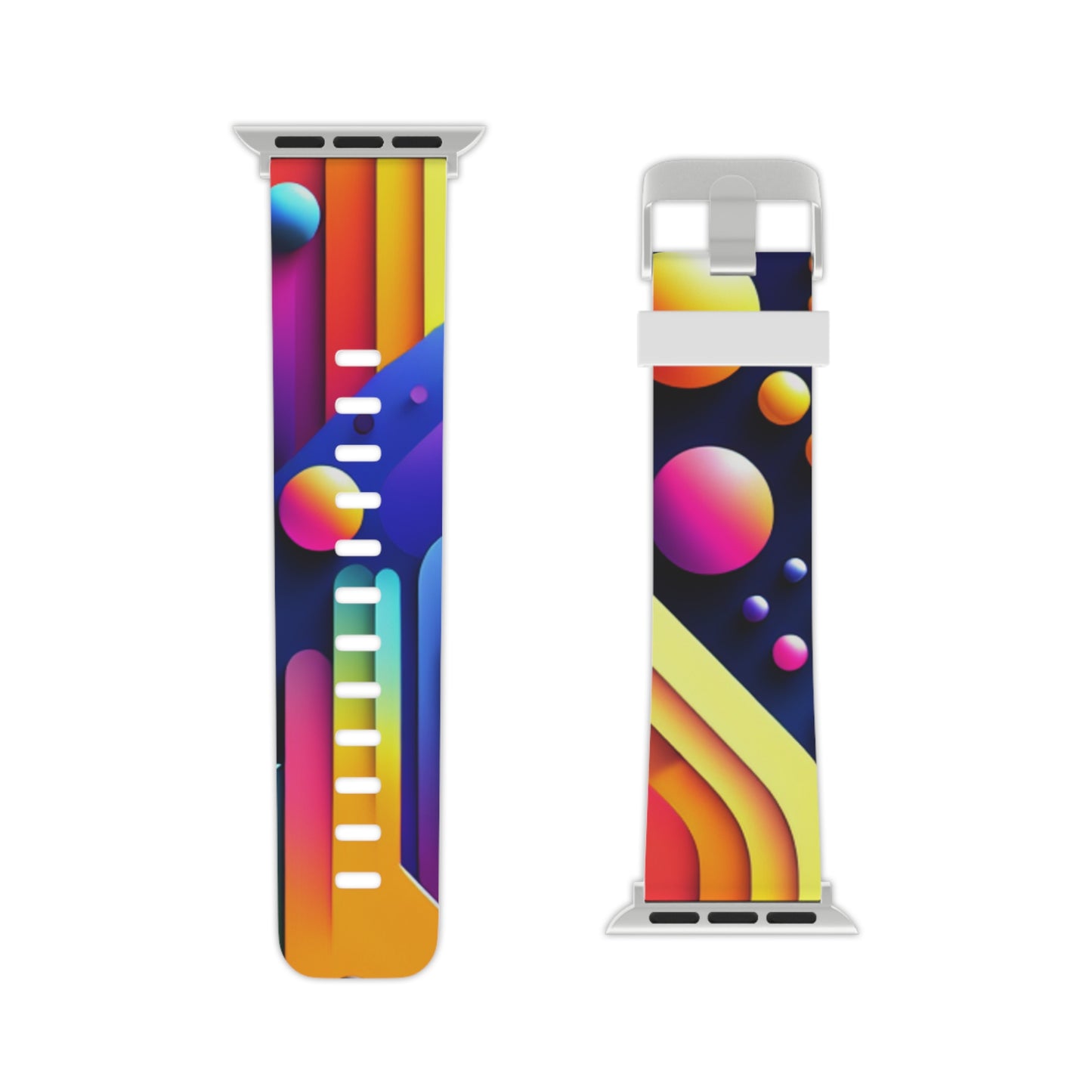 Neon Electric Splendor - Trippy Infinity Patterns Iwatch Band