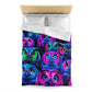 Gianni da Firenze - NEON Owls Microfiber Duvet Cover