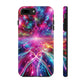 Vortex of Luminescence. Trippy Infinity Patterns Tough Phone Case