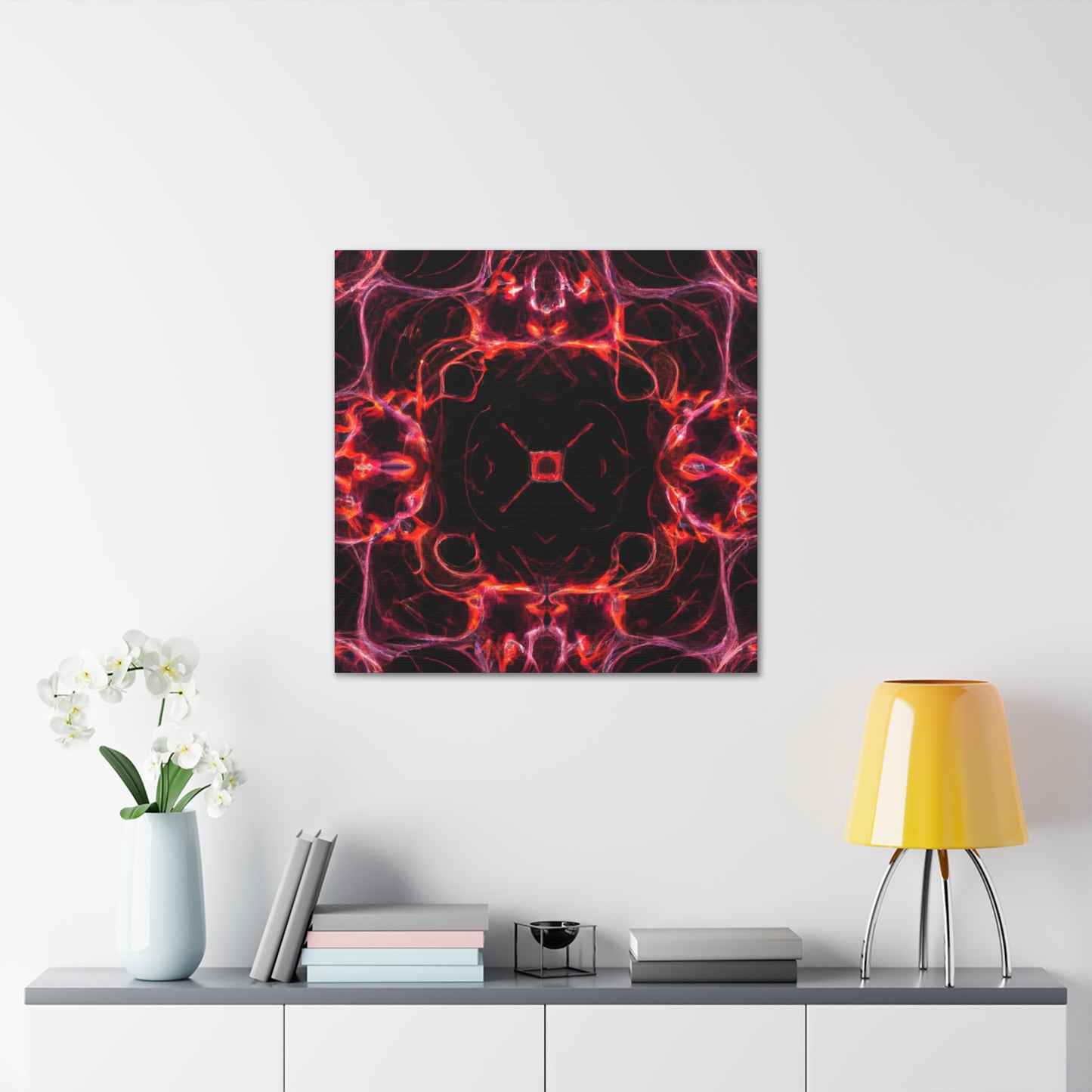 "Unlimited Neon Dreams" Trippy Infinity Patterns Art Canvas