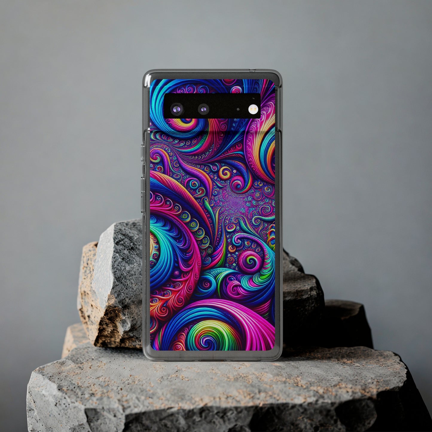 "VibranTrip Neonfinity" Infinity Patterns Art Polycarbonate Phone Case