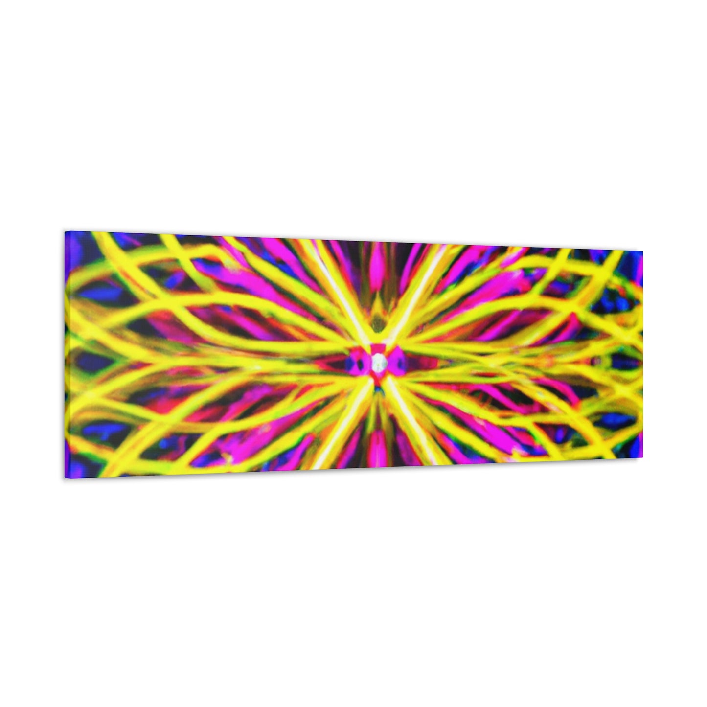 Neon Infinity Surrealism Trippy Infinity Patterns Art Canvas