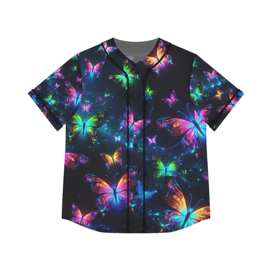 "Butterfly Fluorescence" Neon Butterflies Womans Jersey