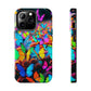 "Neon Butterfly Mural" NEON Butterflies Tough Phone Case Iphone 6 7 8 9 10 11 12 13 14 SE X XR XS Pro Max Mini Plus