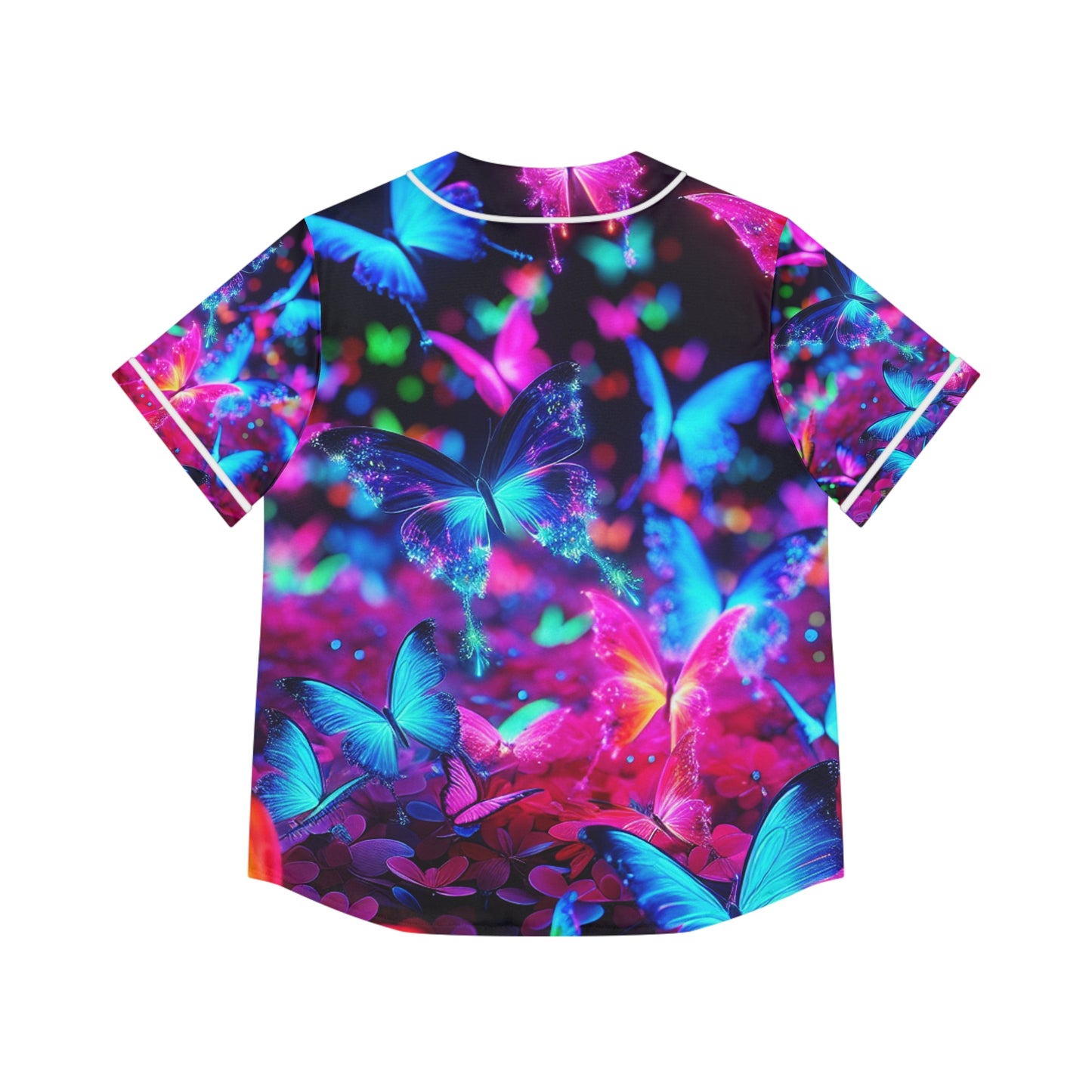 Electric Butterfly Dreamscape Neon Butterflies Womans Jersey