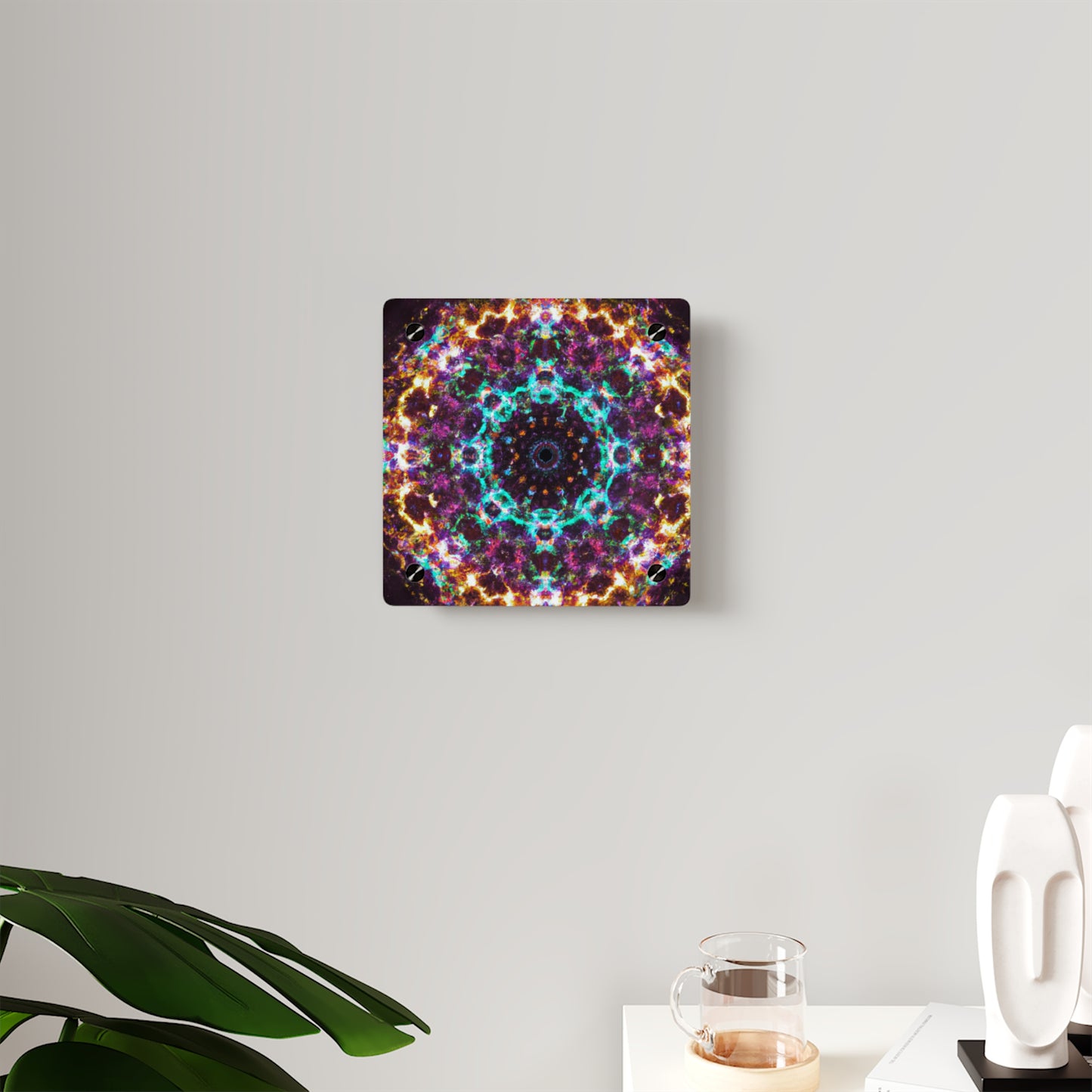 Electric Dreamscape. Trippy Infinity Patterns Acrylic Art Panel