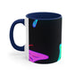 "Neon Prism Butterfly Flutter" Butterflies 11oz Mug