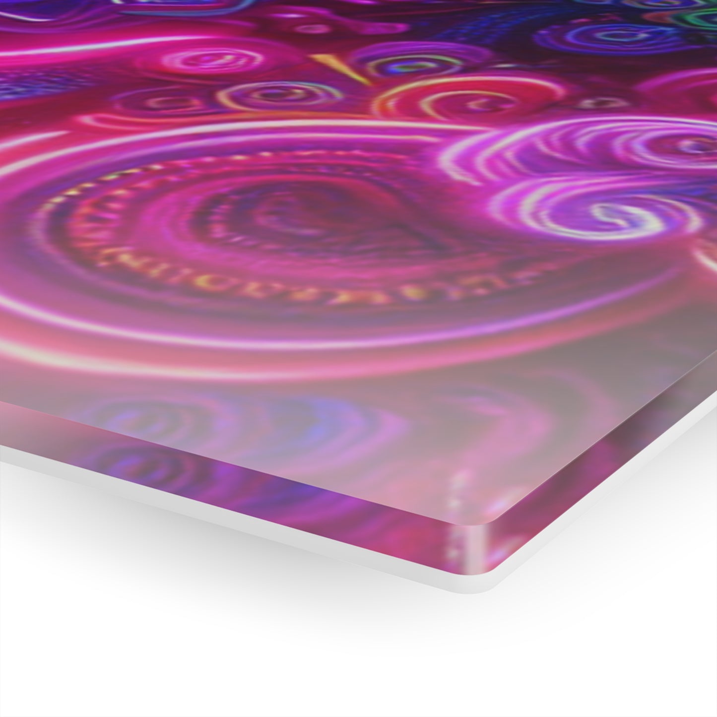 Cosmic Swirlery. Trippy infity Pattern 1/4" Glossy Acrylic Art