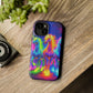 Neon Mystic Magicians Neon Unicorns Premium Art Magsafe Magnet Tough IPhone 13 14 15 Pro Plus Max and Mini in Matte and Glossy Phone cases
