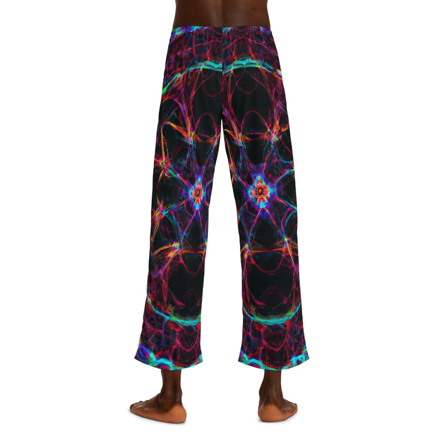 TDB Neon Infinity Abyss. Trippy Infinity Patterns Mens Pajama Pants