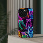 Neon Night Owls. Neon Owls Premium Art Magsafe Magnet Tough IPhone 13 14 15 Pro Plus Max and Mini in Matte and Glossy Phone cases