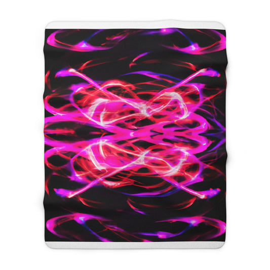 Hans van Heyde - Trippy Infinity Patterns Sherpa Blanket