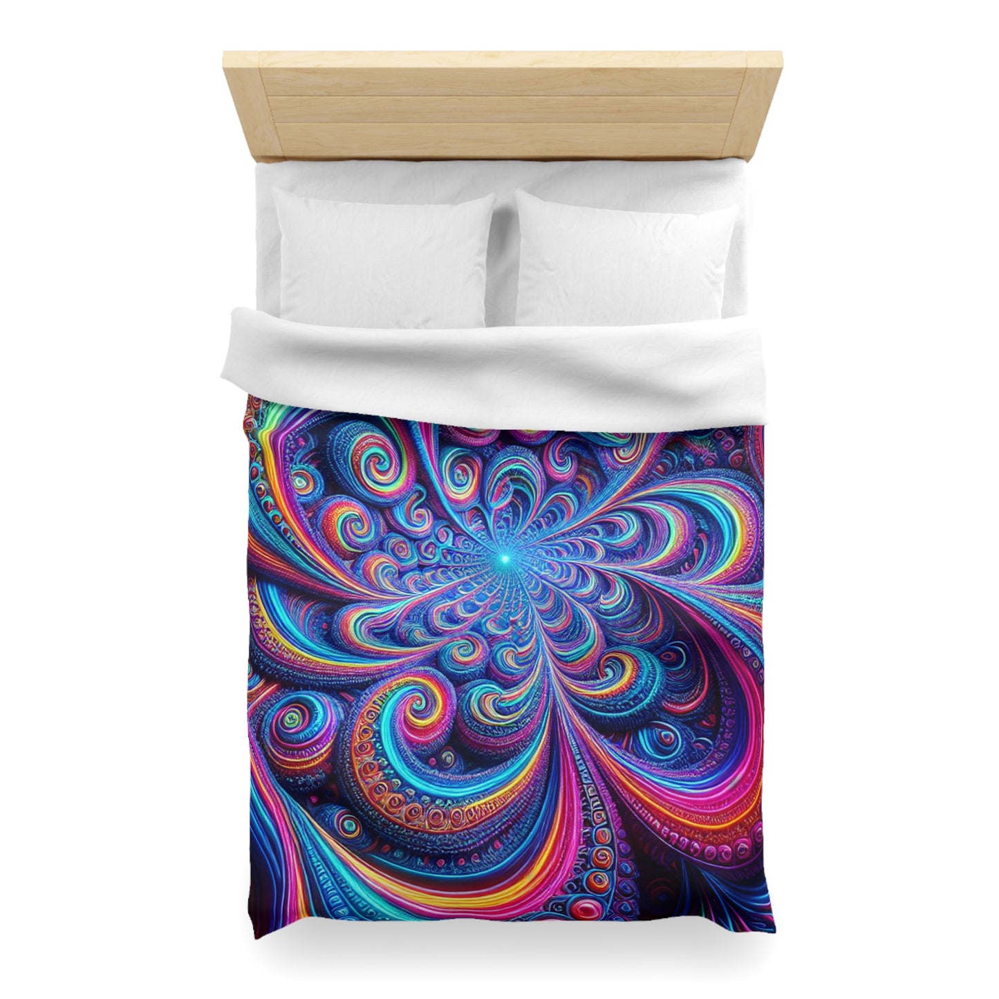 Gerrit Hoornbeek - Trippy Infinty Patterns Microfiber Duvet Cover