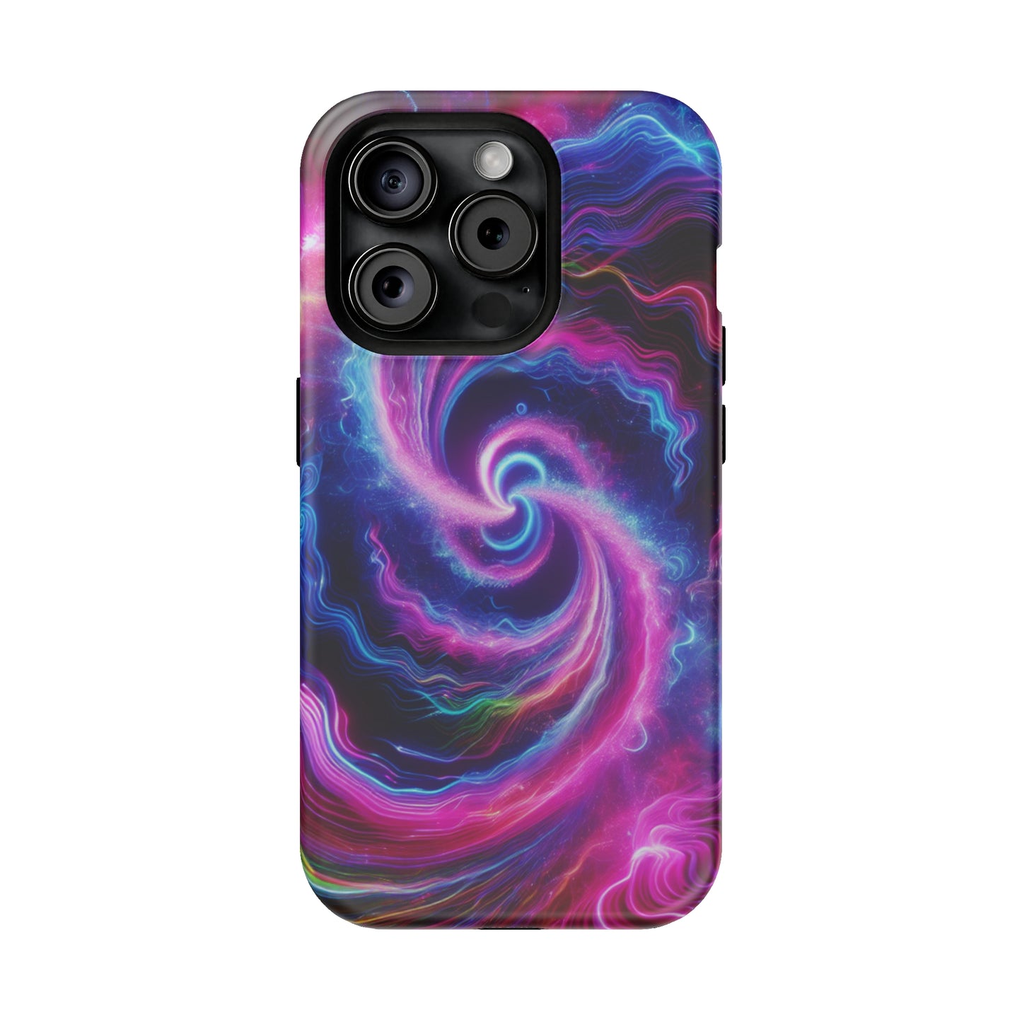 Infinite Neon Horizon Neon Trippy Infinity Patterns Premium Art Magsafe Magnet Tough IPhone 13 14 15 Pro Plus Max and Mini in Matte and Glossy Phone cases