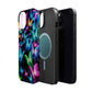 "Neon Butterfly Luridrainbow". Neon Butterflies Premium Art Magsafe Magnet Tough IPhone 13 14 15 Pro Plus Max and Mini in Matte and Glossy Phone cases