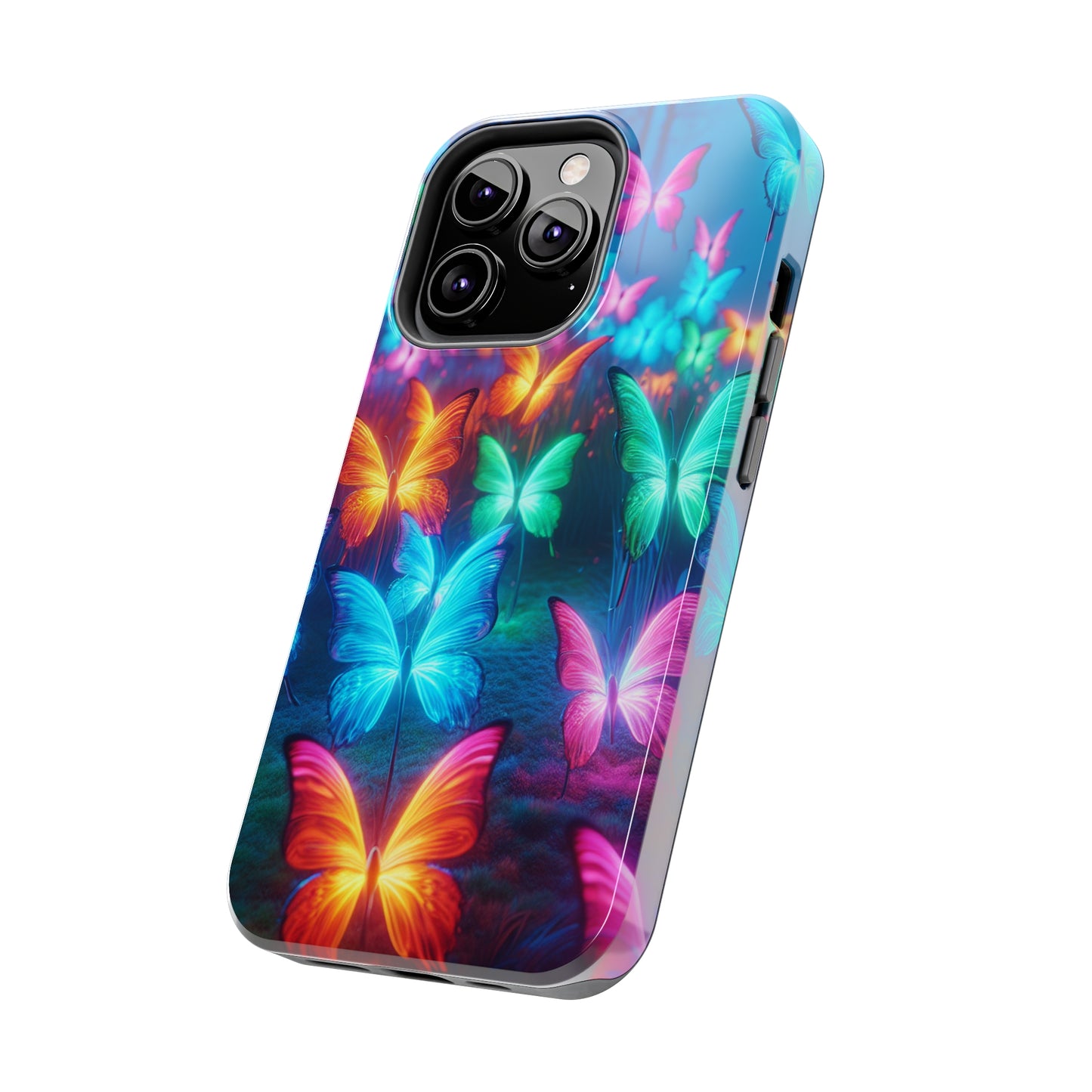 Neon Whispers. NEON Butterflies Tough Phone Case