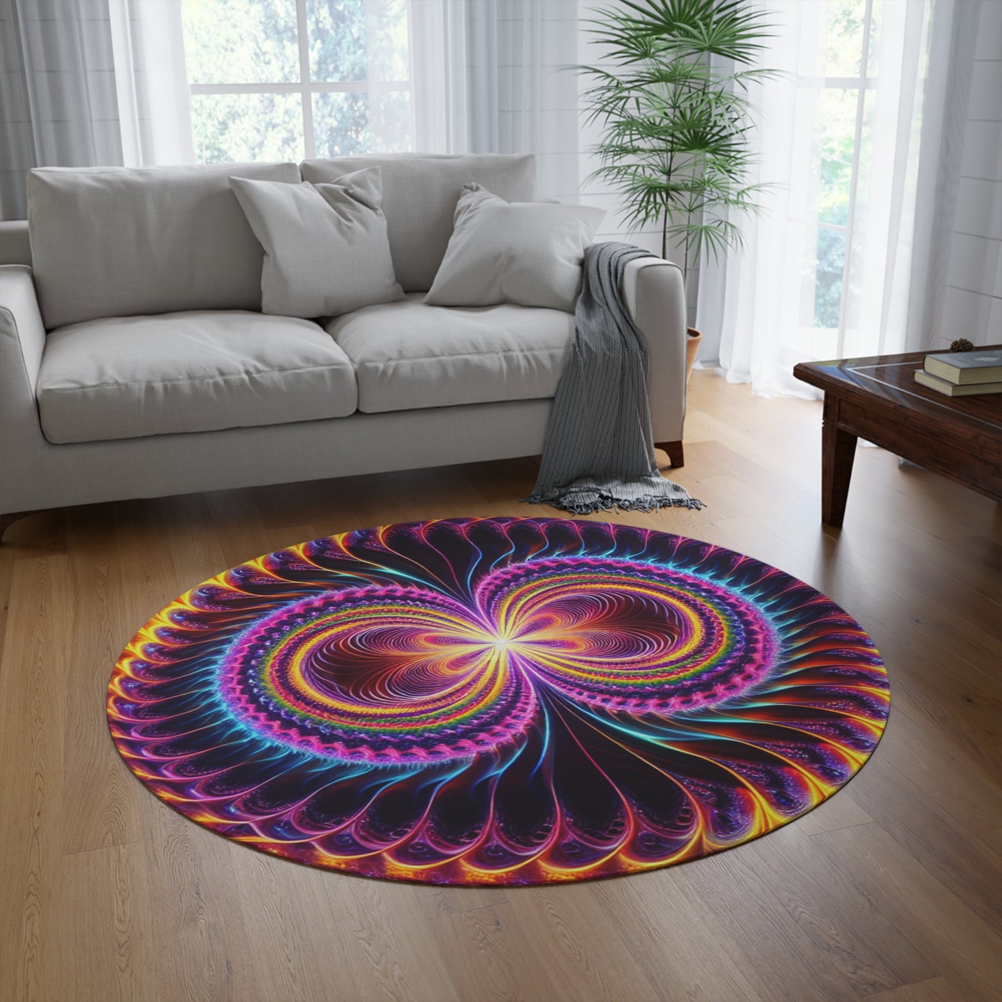 Eternal Tranquil Luminescence Infinity Patterns Round Rug