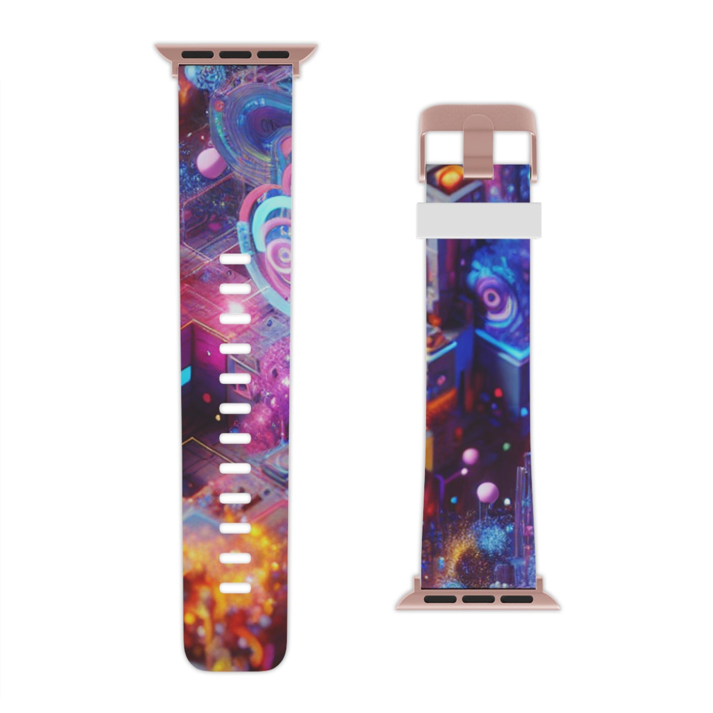 and highlighting

Galactic Illumination - Trippy Infinity Patterns Iwatch Band