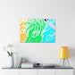 Neon Herd-scape NEON Unicorns Art Canvas