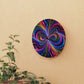 "Infinite Neon Bliss" Infinity Patterns Art Acrylic Clock