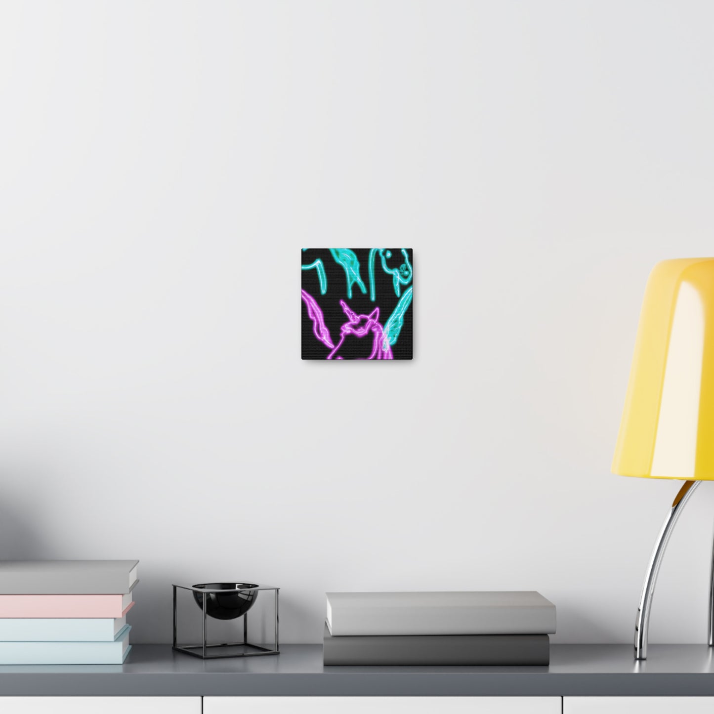 'Neon Unicorn Pod' NEON Unicorns Art Canvas