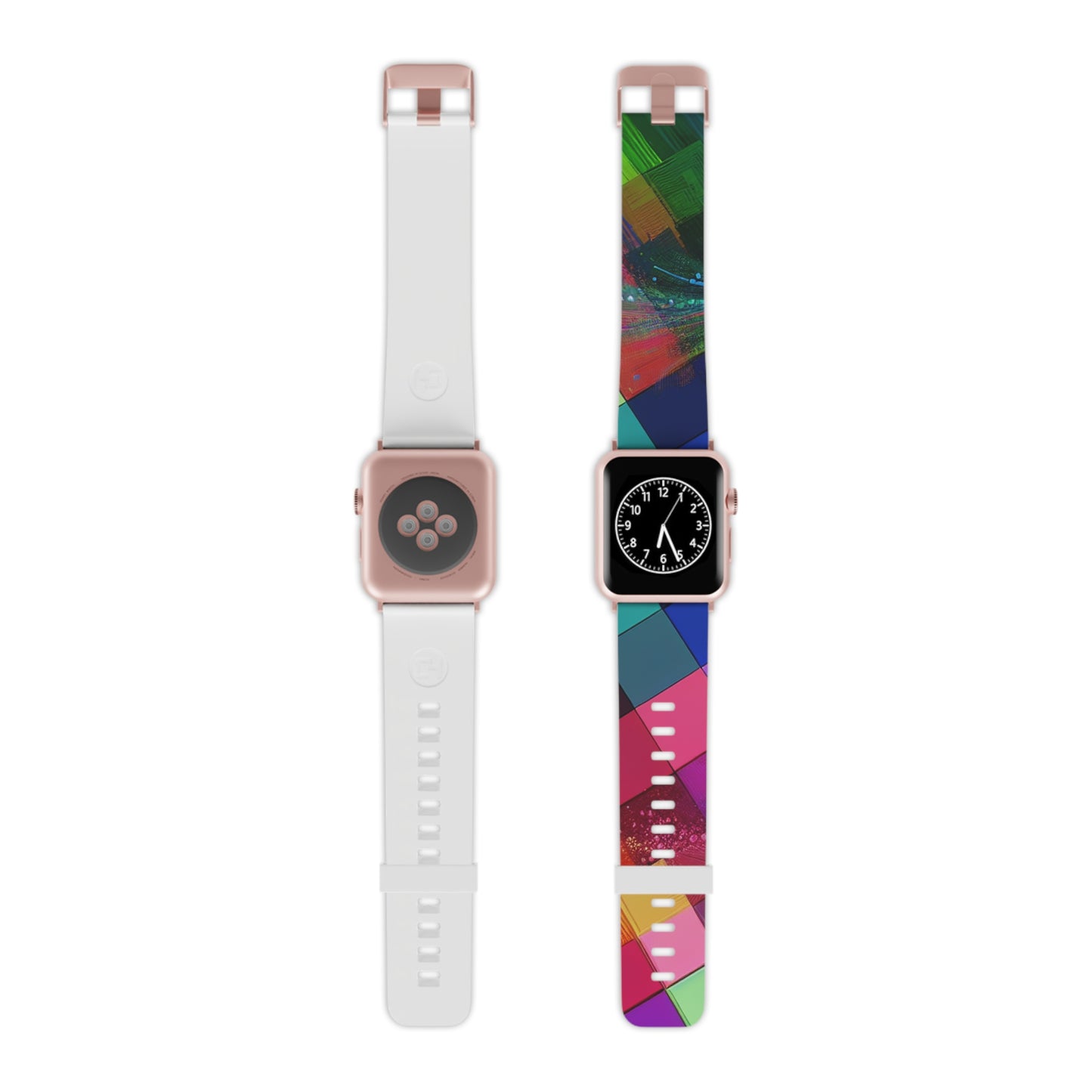 "Neon Technospark Reflection" - Trippy Infinity Patterns Iwatch Band