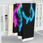 "Neon Dreamers" - NEON Unicorns Art Sherpa Blanket