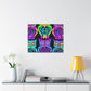 Neon Night Owls. NEON Owls Art Canvas