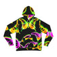 Neon Rainbow Flight - Butterflies AOP Hoodie