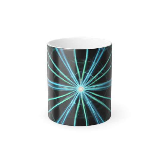 Pietro il Fiammingo Trippy Infinity Patterns  11oz Color Morphing Mug