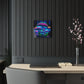Neon Fungi Flourish. Mushrooms 1/4" Glossy Acrylic Art